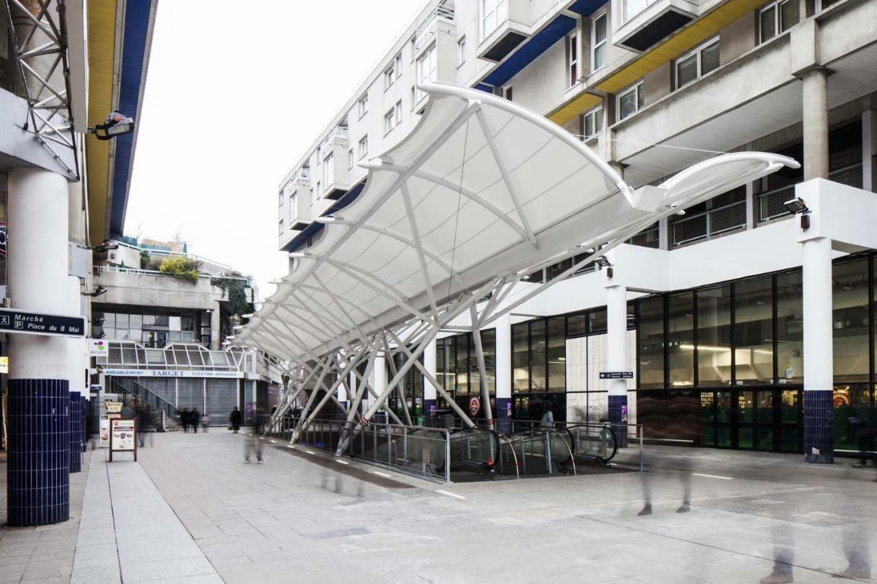 Chic Studio Near Paris Apartment แซงต์-เดอนี ภายนอก รูปภาพ